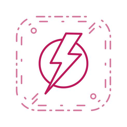 490x490 Electric Shock Vector Icon