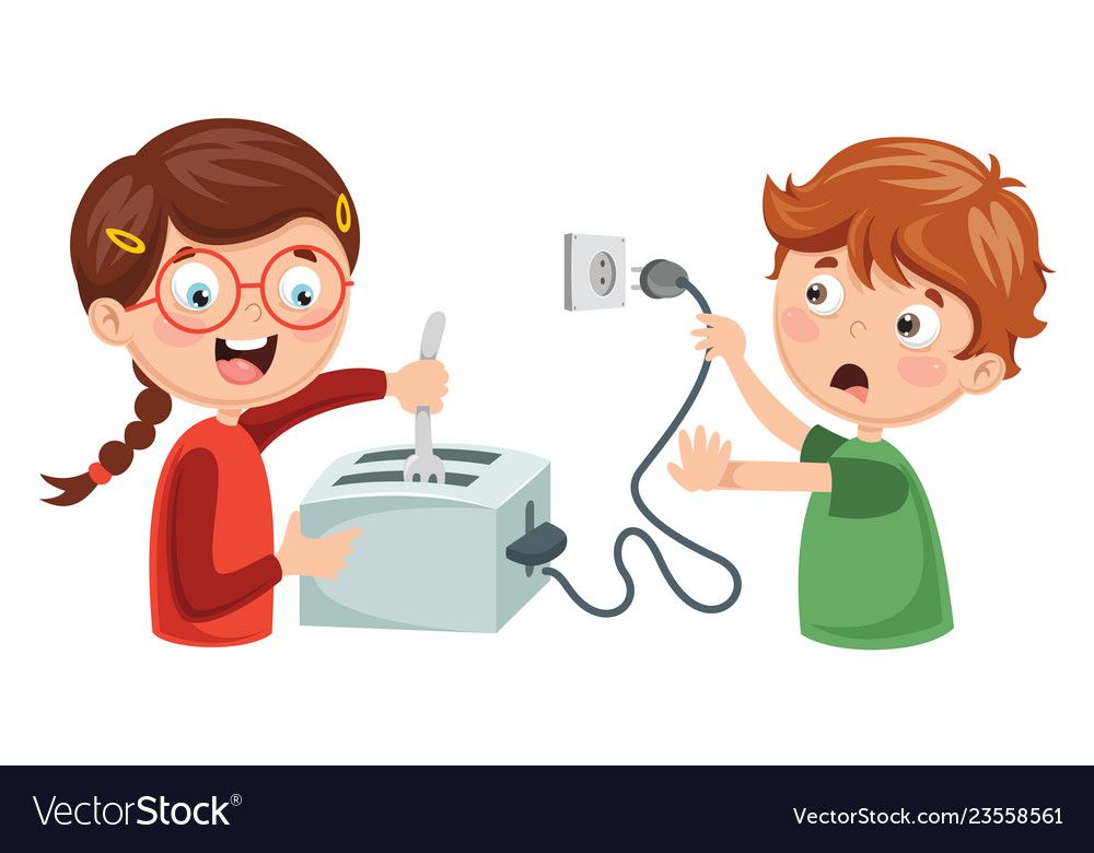 1000x780 Of Kids Electric Shock Royalty Free Vector Image Education