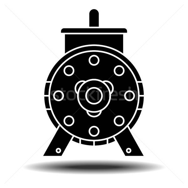 600x600 Electric Motor Icon Vector Illustration Volodymyr Vechirnii
