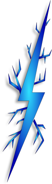 168x587 Electric Spark Clip Art