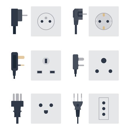 450x450 Electric Outlet Vector Illustration Energy Socket Electrical