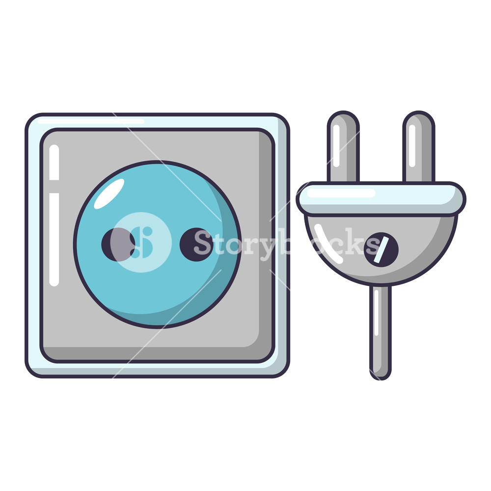1000x1000 Electric Outlet Icon Cartoon Illustration Of Electric Outlet