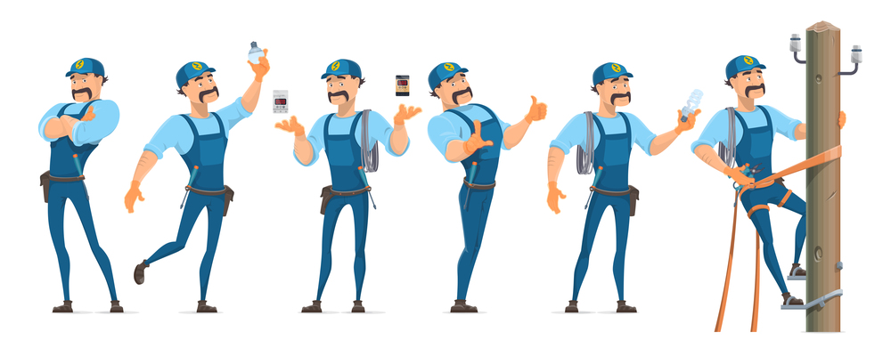 1000x400 Page Electrician On Curated Vector Illustrations, Stock Royalty