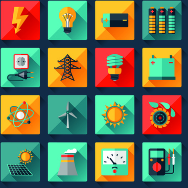 368x368 Electrical Icons Color Free Vector Download