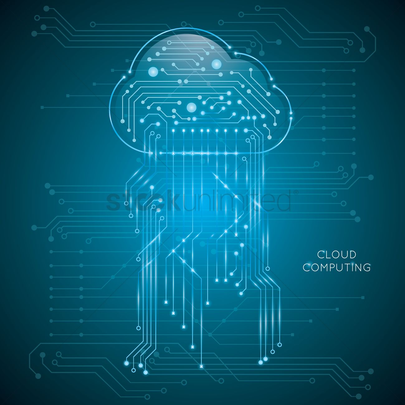 1300x1300 Technology Background Vector Image