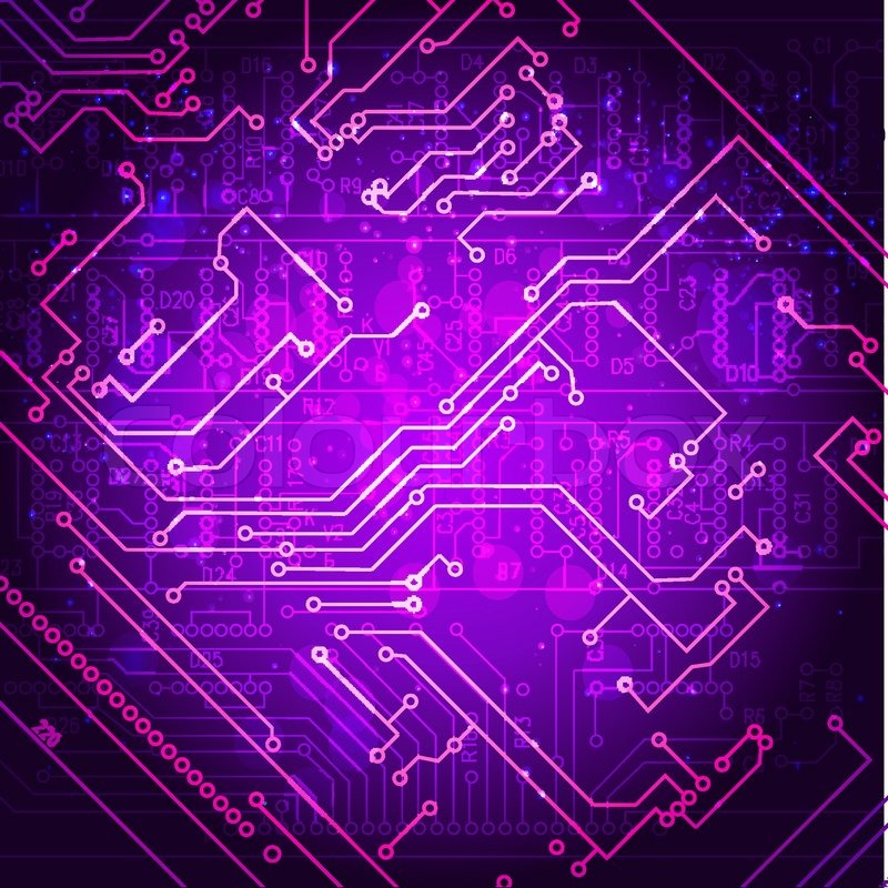 800x800 Abstract Hi Tech Electronic Stock Vector Colourbox