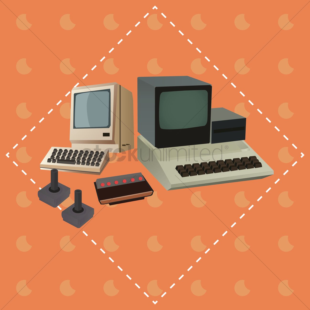 1300x1300 Electronic Devices Vector Image