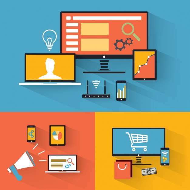 626x626 Electronic Devices Collection Vector Free Download