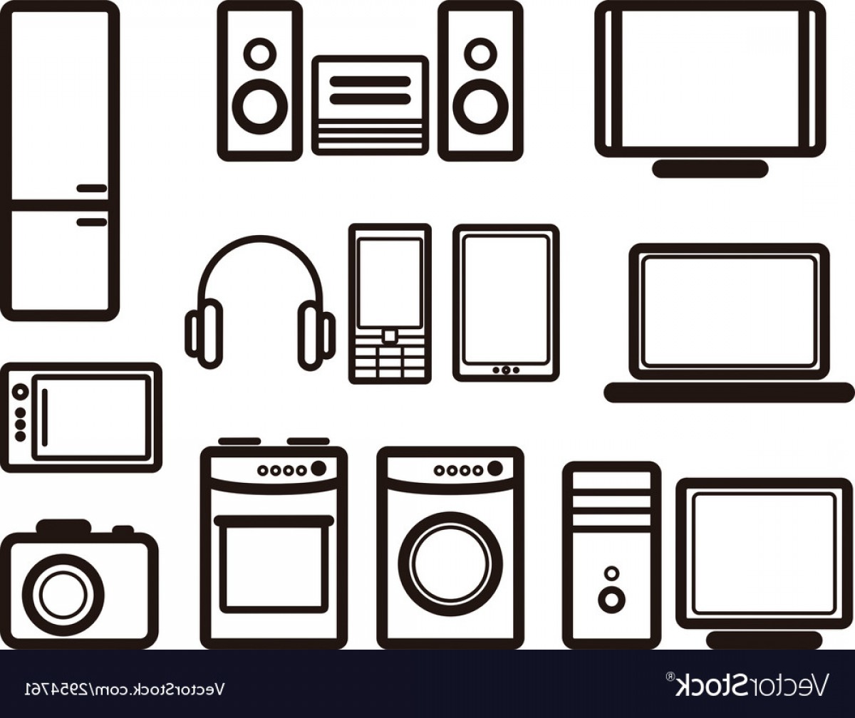 1200x1008 Set Of Electronic Devices Vector Geekchicpro
