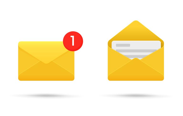 768x490 Symbol Or Sms Notification On Electronic Devices Vector