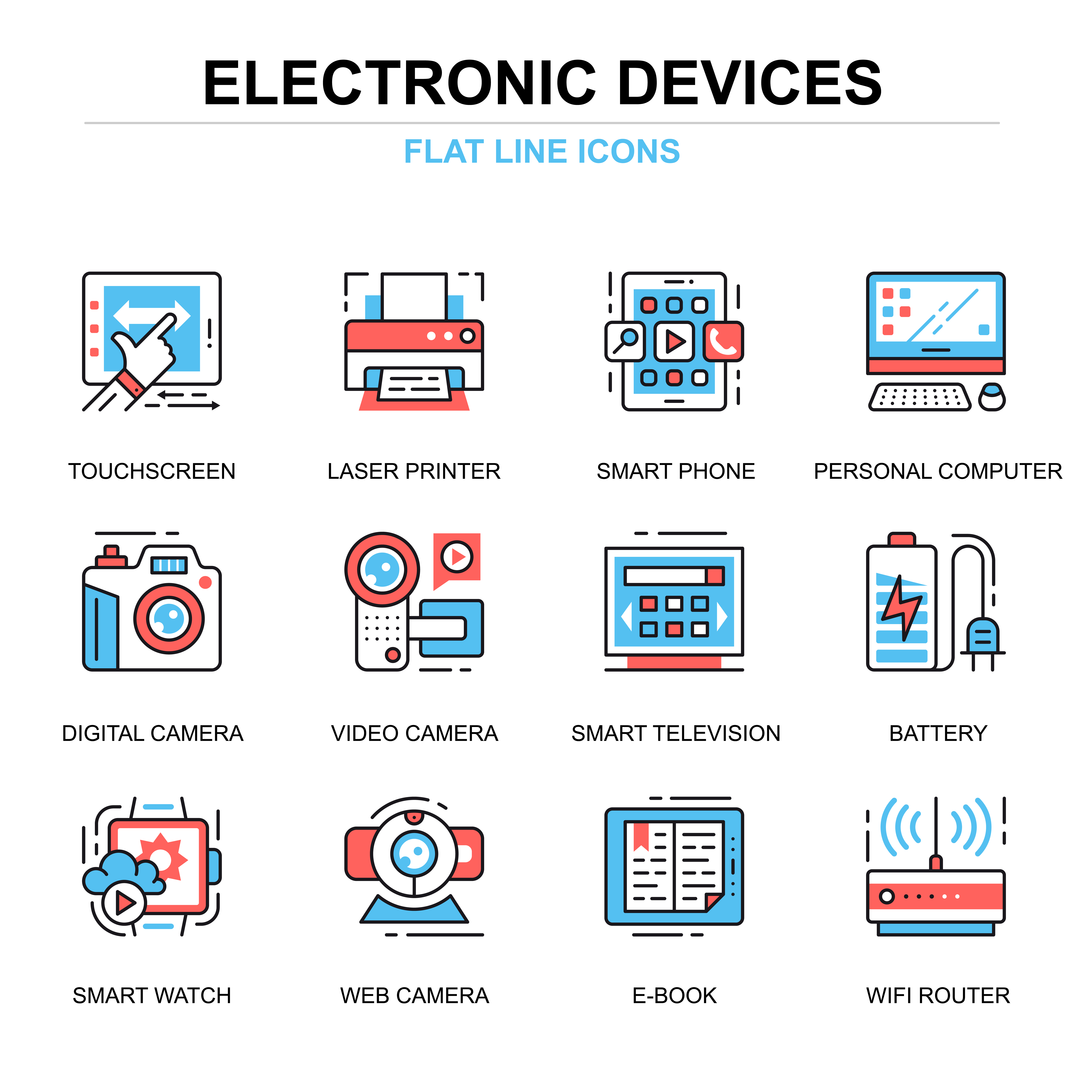 Electronic Devices Icons Free Vector Art 6250x6250 Electronic Devices Icons Free Vector Art