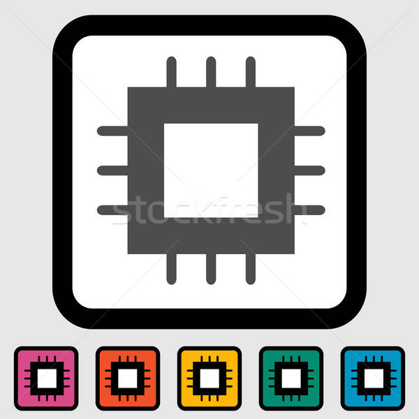 Electronic Chip Icon Vector Illustration Oleksii Afanasiev 600x600 Electronic Chip Icon Vector Illustration Oleksii Afanasiev