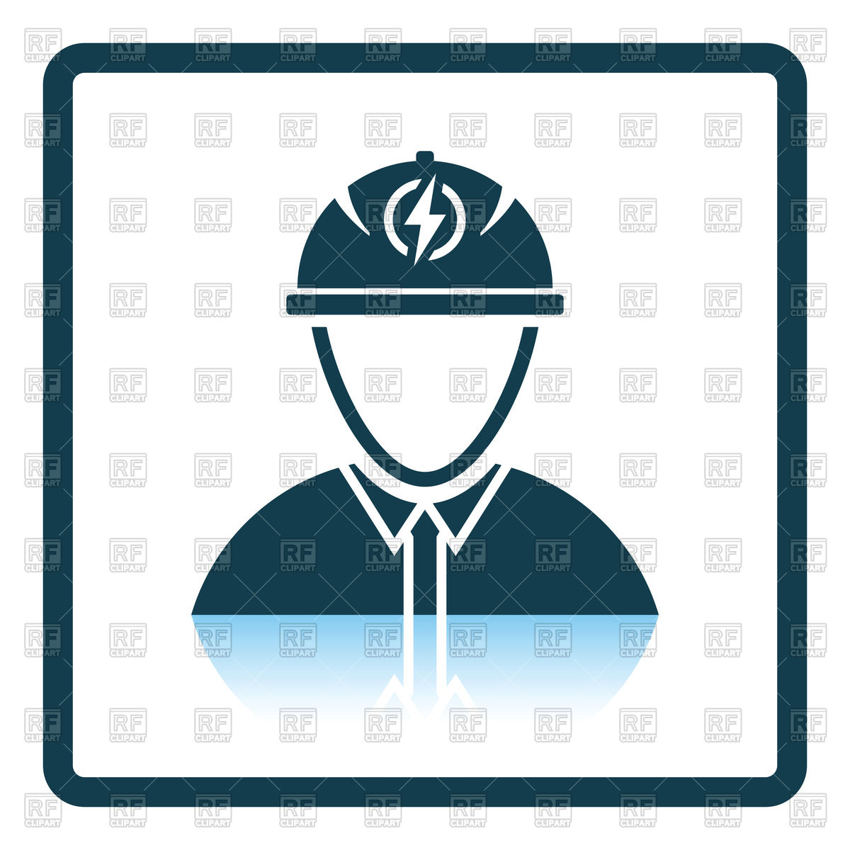 Shadow Reflection Design Of Electric Engineer Icon Vector Image 1200x1200 Shadow Reflection Design Of Electric Engineer Icon Vector Image