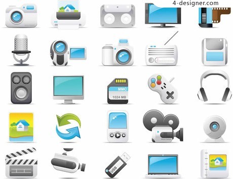 Designer Digital Electronics Applications Icon Vector Material 460x353 Designer Digital Electronics Applications Icon Vector Material