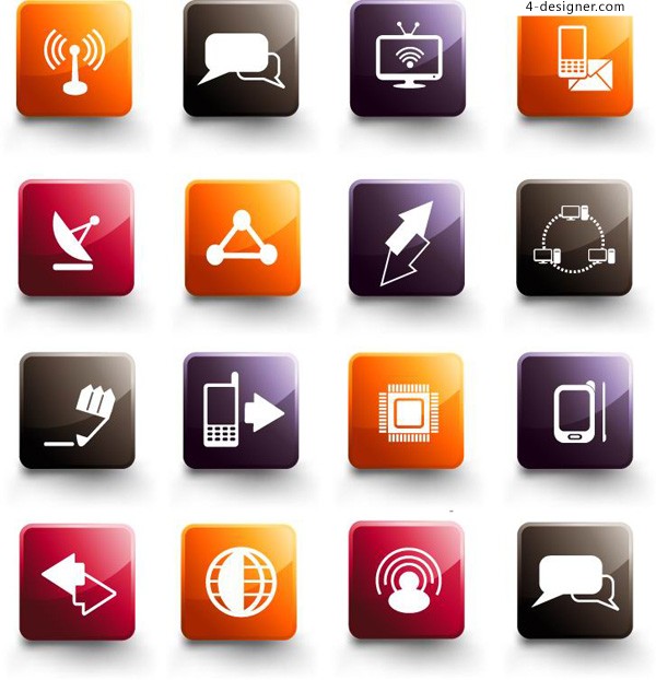Designer Electronic Communication Icon Vector Material 600x622 Designer Electronic Communication Icon Vector Material