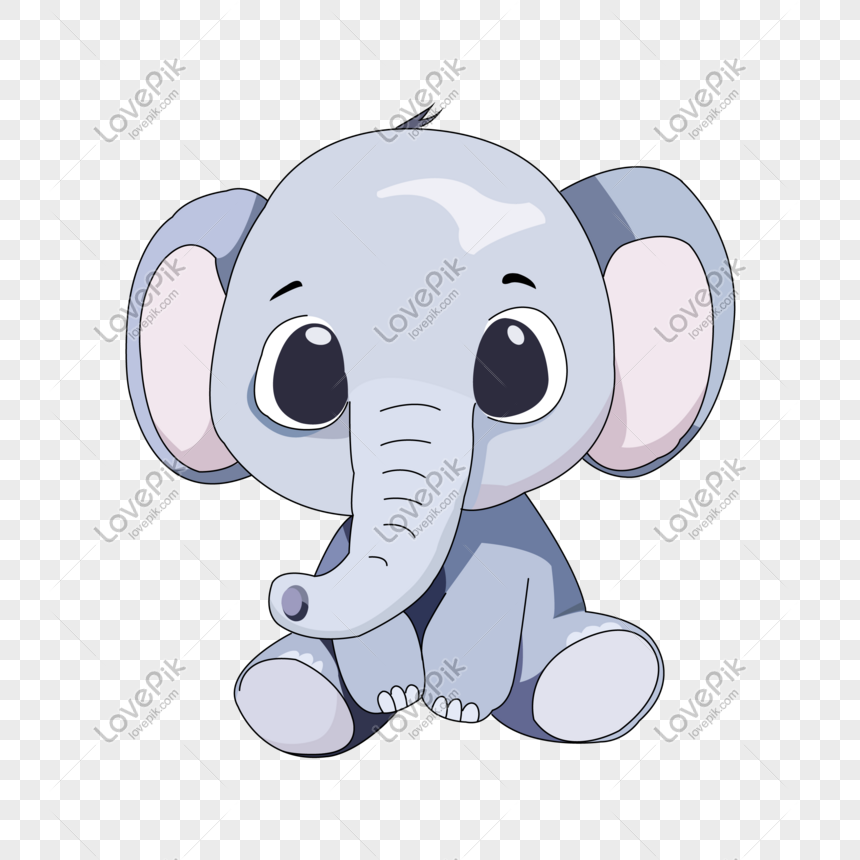 860x860 Vector De Dibujos Animados Dibujados A Mano Elefante Imagen