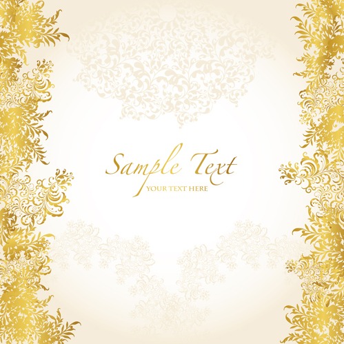 499x499 Golden Floral Elegant Background Vector Free Vectors Ui