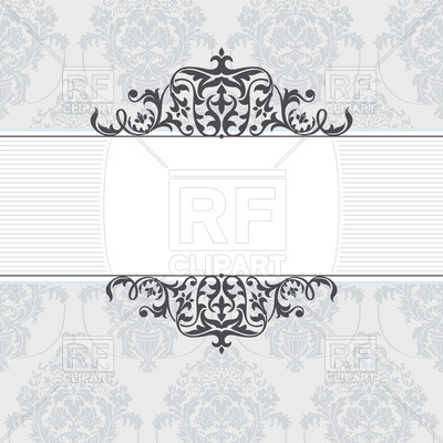 400x400 Ornate Vintage Frame On Elegant Background Vector Image