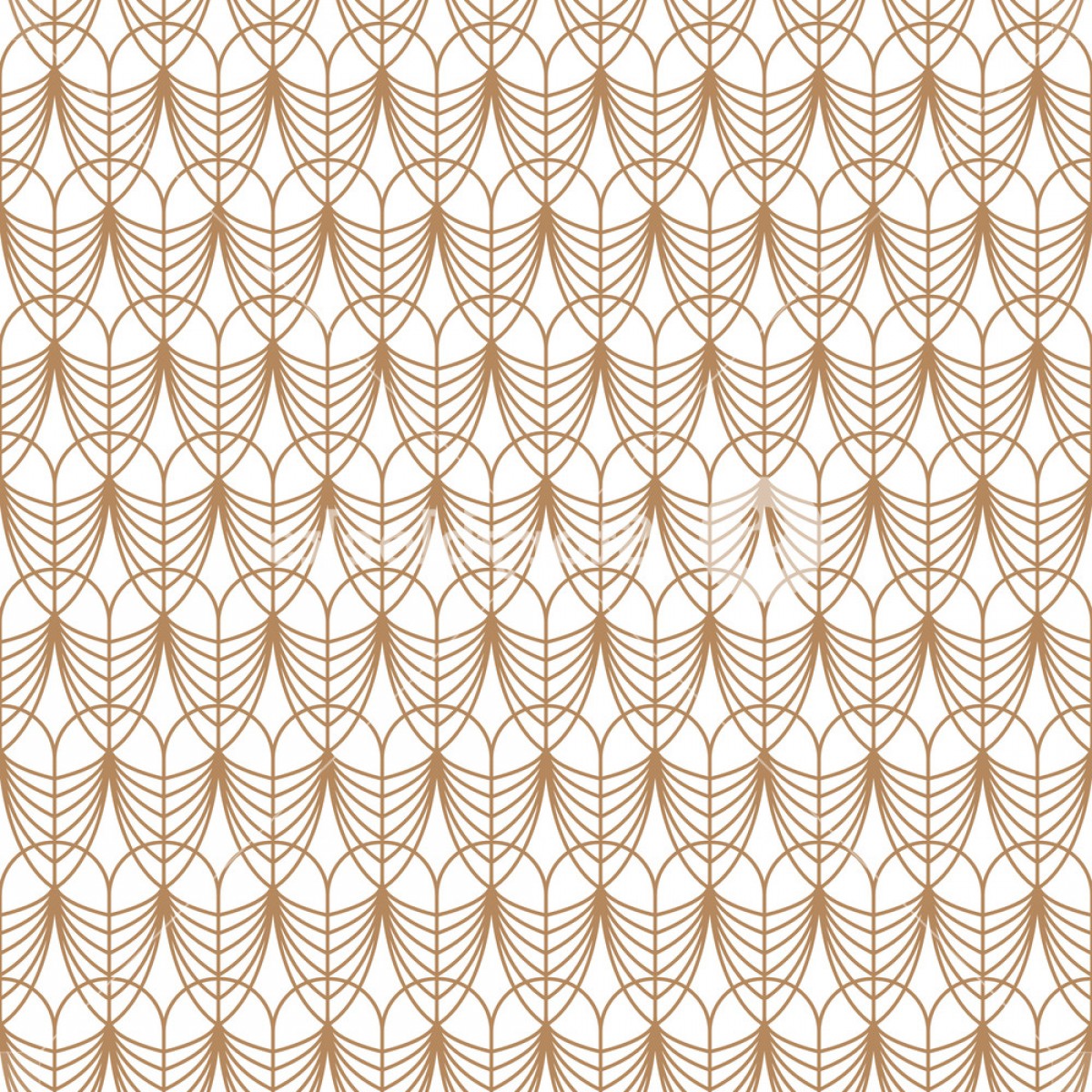 1200x1200 Art Deco Gold Line Geometric Style Seamless Vector Pattern