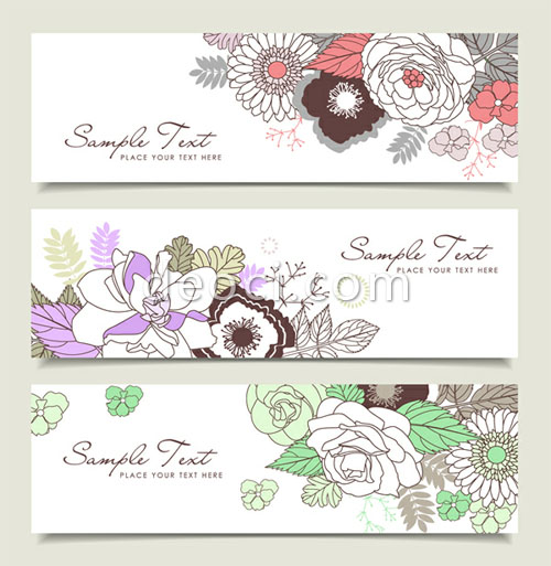Vector Elegant Pattern Website Advertising Banner Design 500x513 Vector Elegant Pattern Website Advertising Banner Design