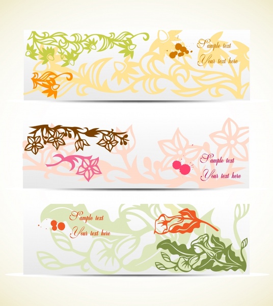 Elegant Floral Banner Background Vector Free Vector 536x600 Elegant Floral Banner Background Vector Free Vector