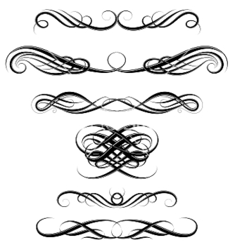334x352 Elegant Gold Border Set Free Vector Download Cannypic