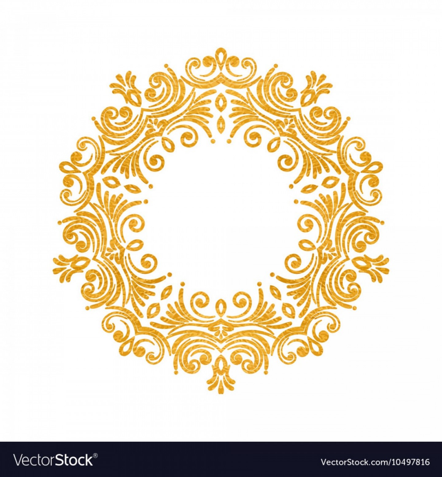 1440x1555 Elegant Luxury Vintage Round Gold Floral Frame Vector Soidergi