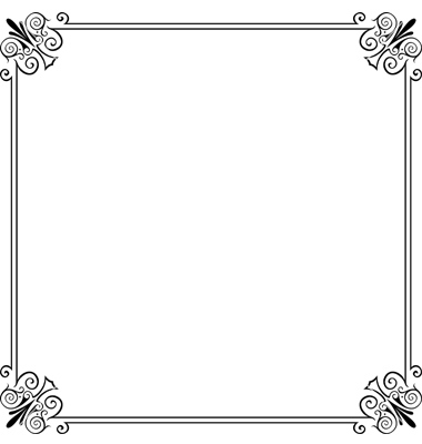 380x400 Elegant Frame Vector