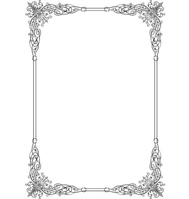380x400 Elegant Frame Vector
