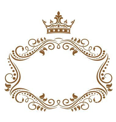 380x400 Elegant Royal Frame Vector