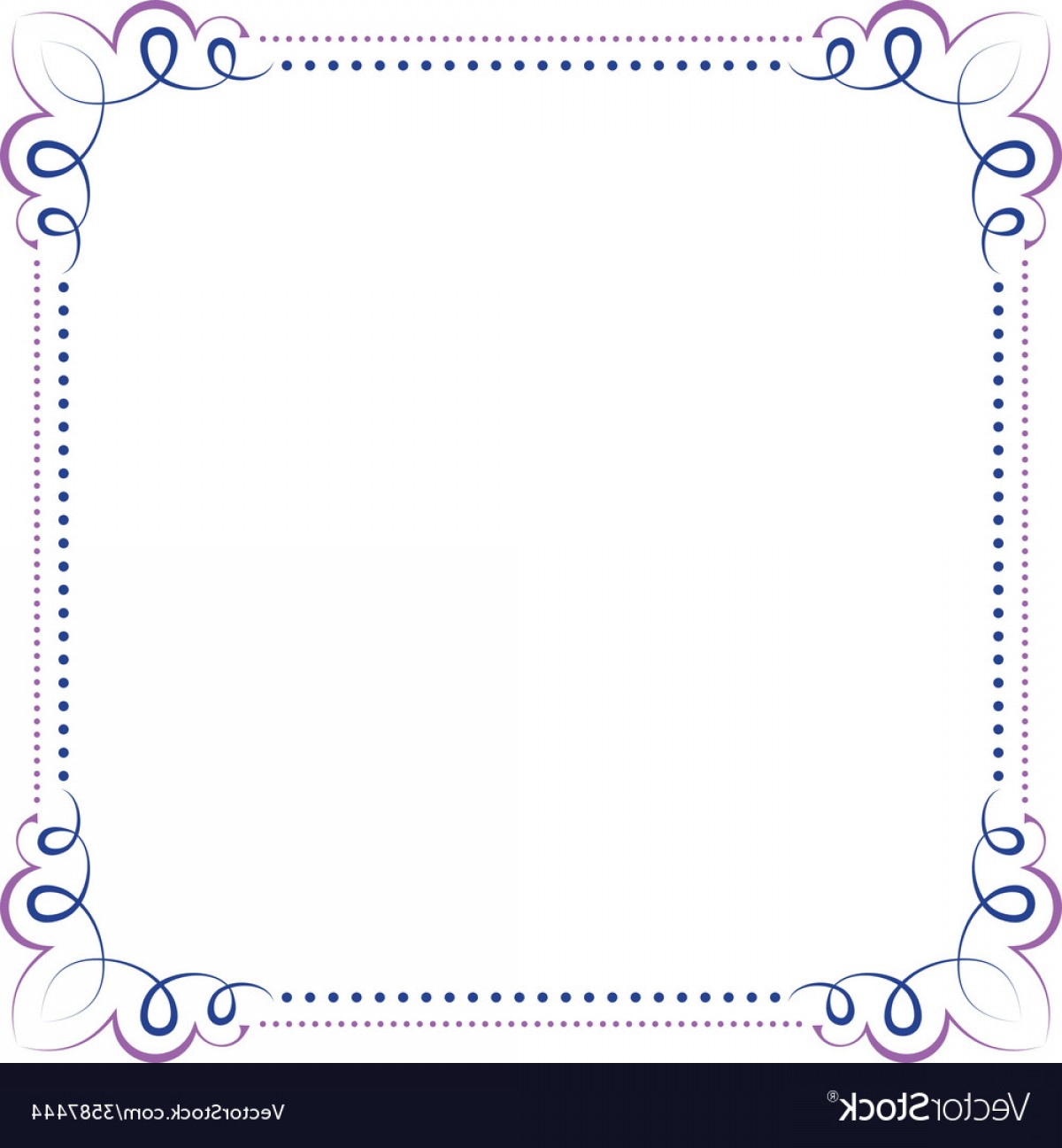 1200x1296 Multilayer Violet Blue Elegant Frame Vector Geekchicpro