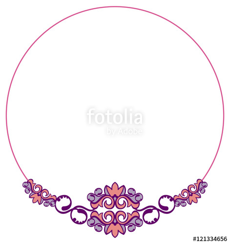 471x500 Round Elegant Frame Vector Clip Art Stock Image And Royalty