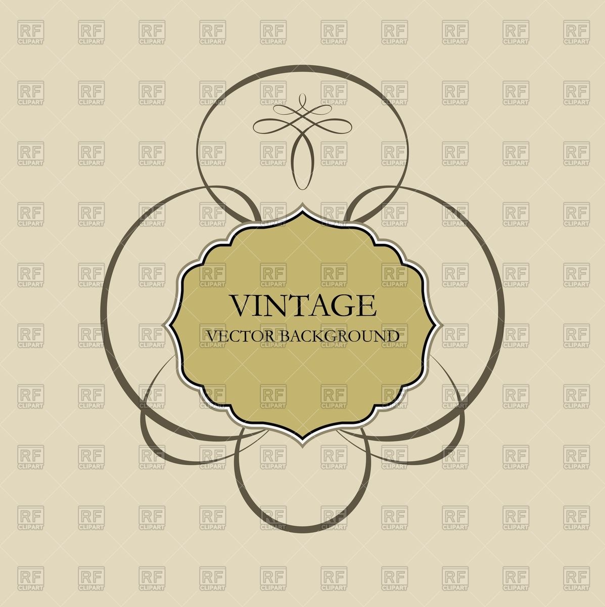 1197x1200 Vintage Elegant Frame Vector Image Of Borders And Frames