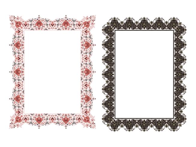 653x490 Square Elegant Frame Vector Illustration