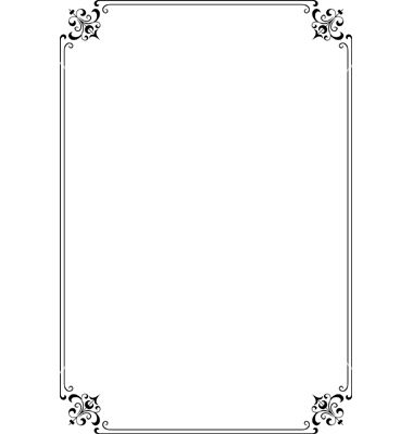 380x400 Elegant Frames And Borders Vector