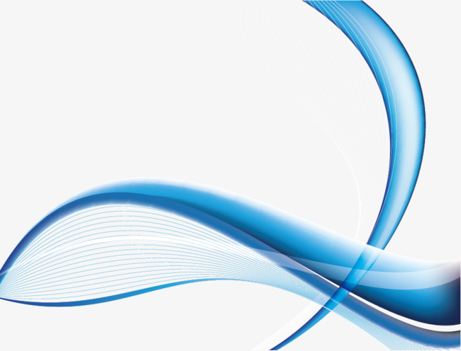 650x496 Download Free Png Vector Decorative Blue Line, Elegant Lines, Blue