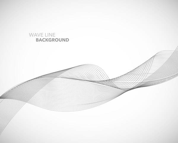 600x480 Elegant Wavy Line Background Illustration Vector Free Download