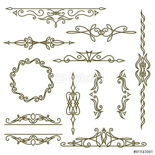 500x500 Vector Monogram Design Elements, Graceful Template Elegant Line