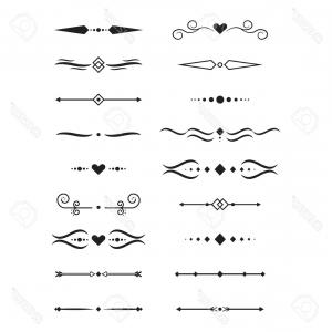 300x300 Dividers And Borders Elegant Lines Swirls Simple Vector Studiogrfx