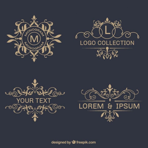626x626 Pack Of Elegant Ornamental Logos Vector Free Download