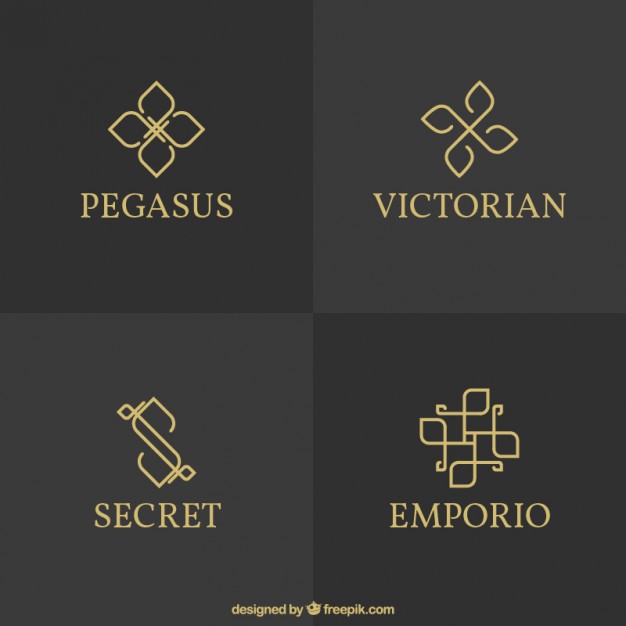 626x626 Variety Of Elegant Logos Vector Premium Download