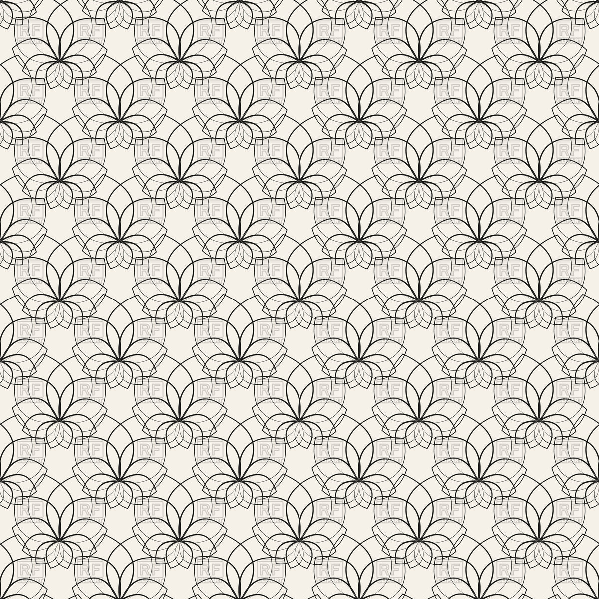 1200x1200 Floral Elegant Seamless Pattern Vector Image Of Backgrounds