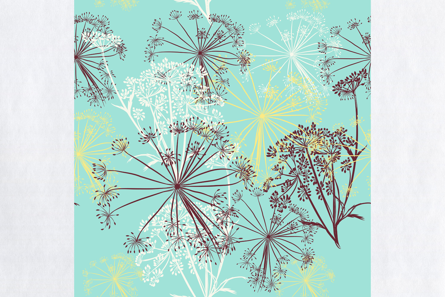 1500x1000 Floral Pattern Vector Vintage Elegant Style