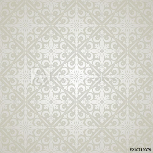 500x500 Beautiful Silver Elegant Pattern Vector Wallpaper Background