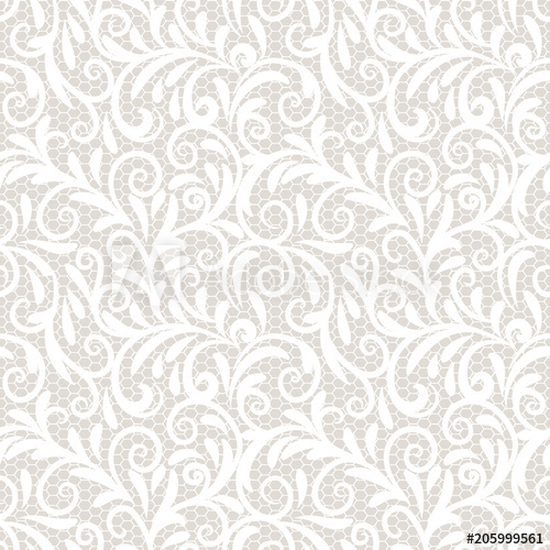 500x500 Vintage Lace Ornament, Elegant Tulle Texture, Vector Seamless