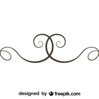 340x340 Elegant Swirl Vectors Download Free Vector Art, Simple Divider