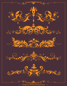 287x368 Elegant Swirls Free Vector Download
