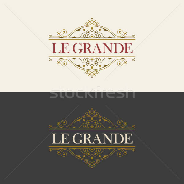 600x600 Elegant Vector Emblem Template Vector Illustration Sgursozlu