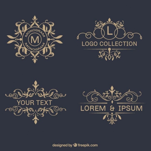 626x626 Pack Of Elegant Ornamental Logos Vector Free Download