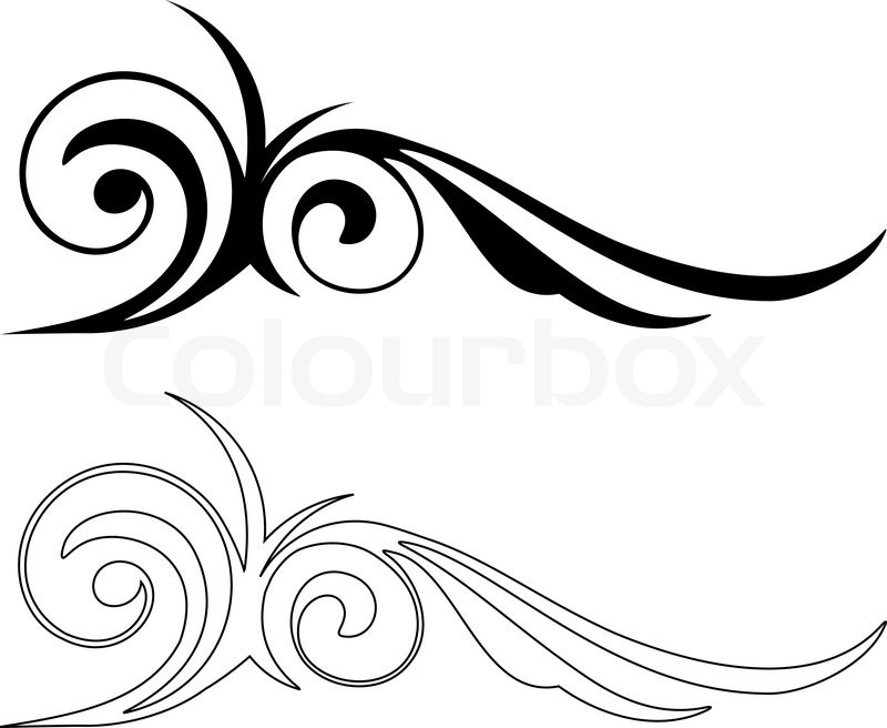 800x656 Two Elegance Elements Vector Stock Vector Colourbox